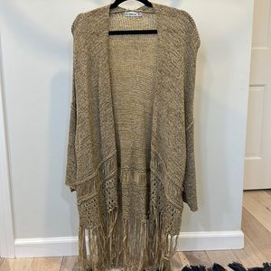 Zara fringe lightweight sweater